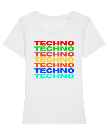 Techno Music Lover  White