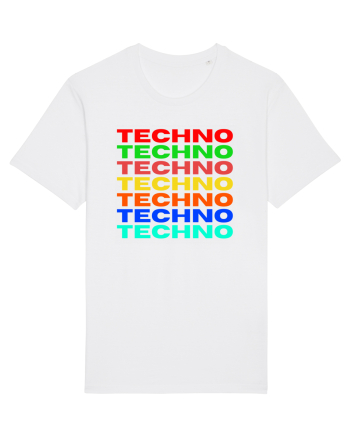 Techno Music Lover  White