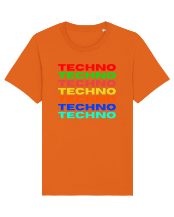 Techno Music Lover  Bright Orange