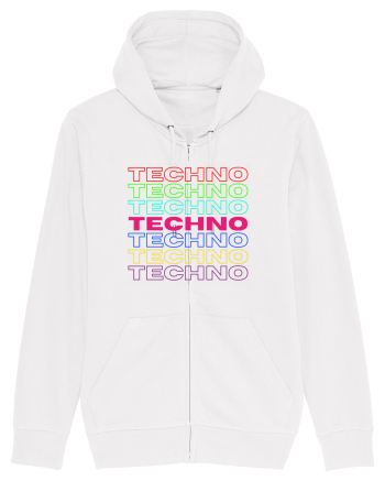 Techno Music Lover  White