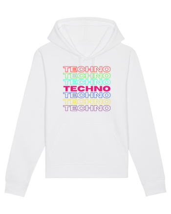 Techno Music Lover  White