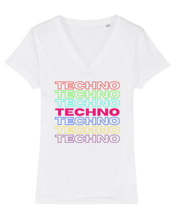 Techno Music Lover  White
