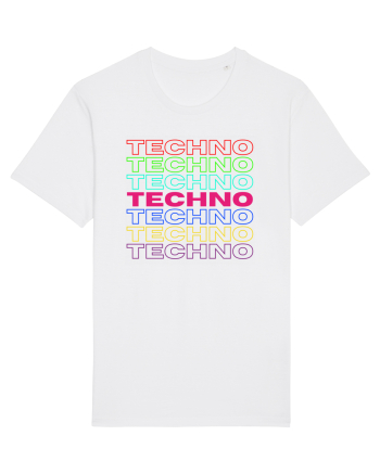 Techno Music Lover  White