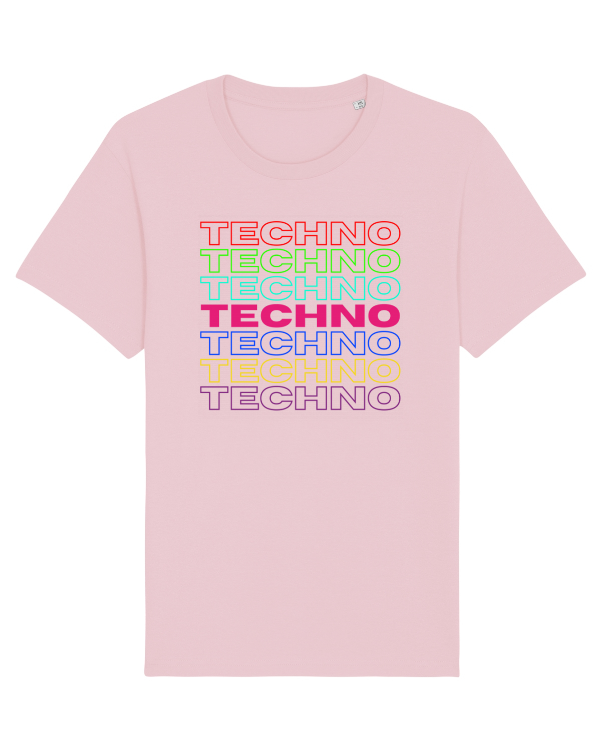 Tricou mânecă scurtă Unisex Rocker Cotton Pink