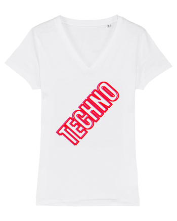 Techno Music Lover  White