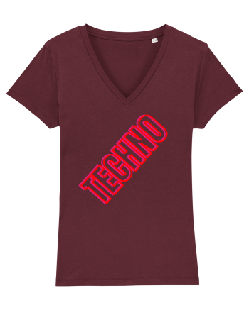 Techno Music Lover  Burgundy