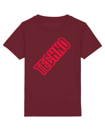 Techno Music Lover  Burgundy