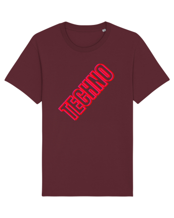 Techno Music Lover  Burgundy