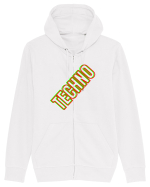 Techno Music Lover  Hanorac cu fermoar Unisex Connector