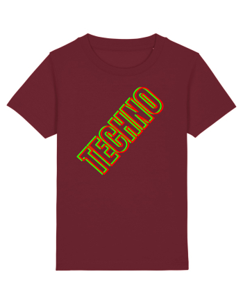 Techno Music Lover  Burgundy