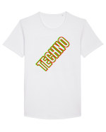Techno Music Lover  Tricou mânecă scurtă guler larg Bărbat Skater