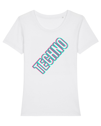 Techno Music Lover  White
