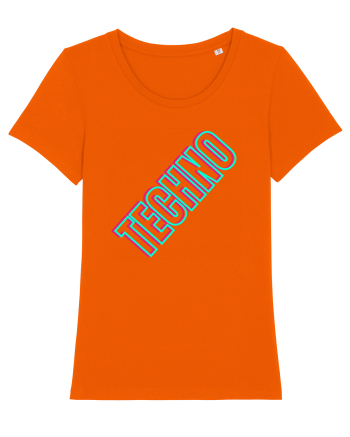 Techno Music Lover  Bright Orange