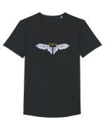 ZEU Tricou mânecă scurtă guler larg Bărbat Skater