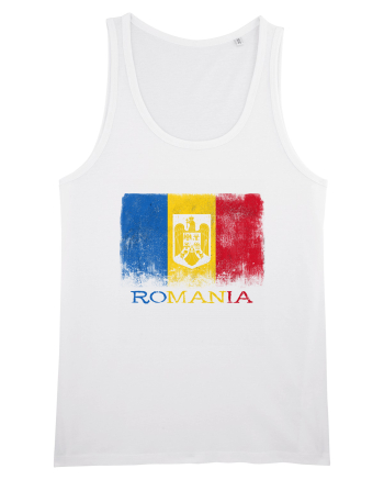 Romania Tricolor White