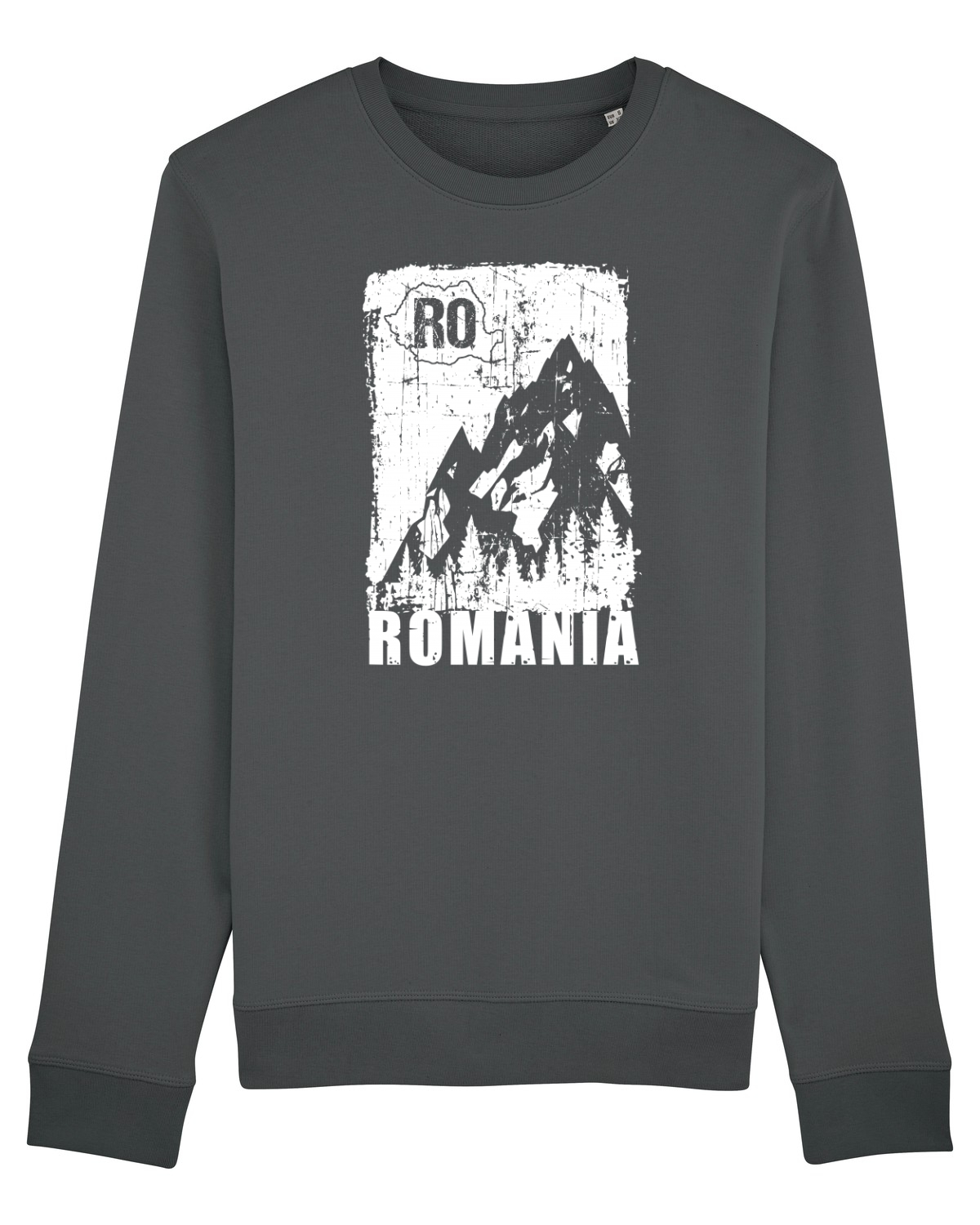 Bluză mânecă lungă Unisex Rise Anthracite