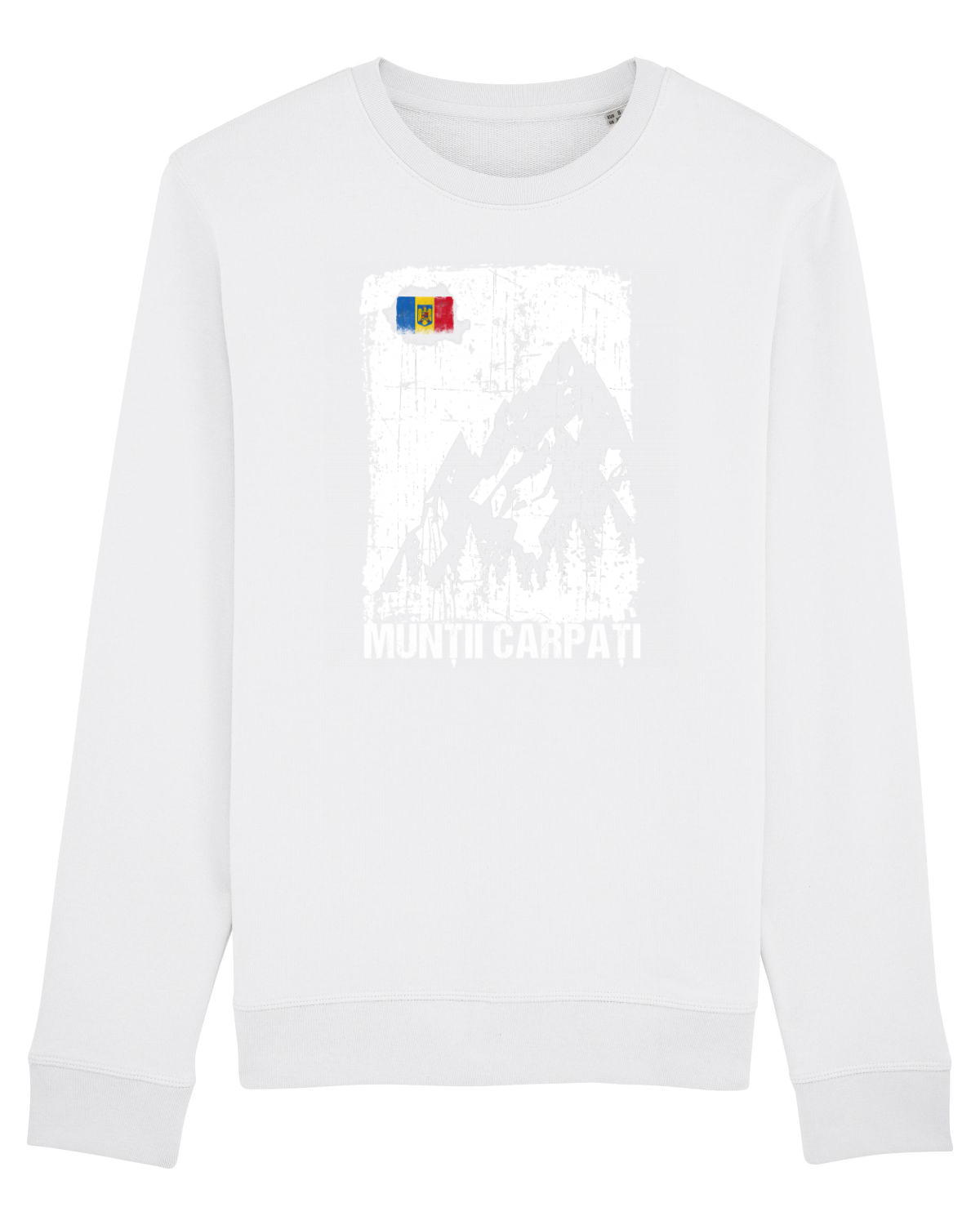 Bluză mânecă lungă Unisex Rise White