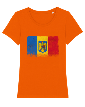Steag Vintage Romania Bright Orange