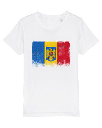 Steag Vintage Romania White