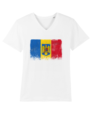 Steag Vintage Romania White