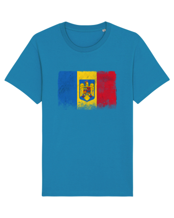 Steag Vintage Romania Azur