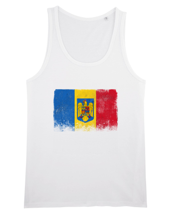 Steag Vintage Romania White