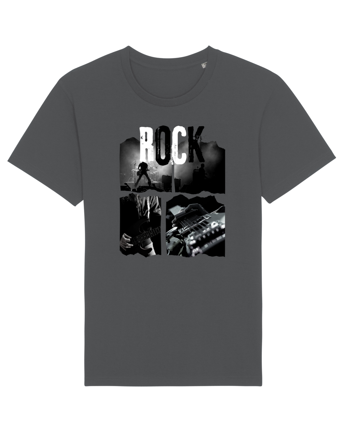Tricou mânecă scurtă Unisex Rocker Anthracite