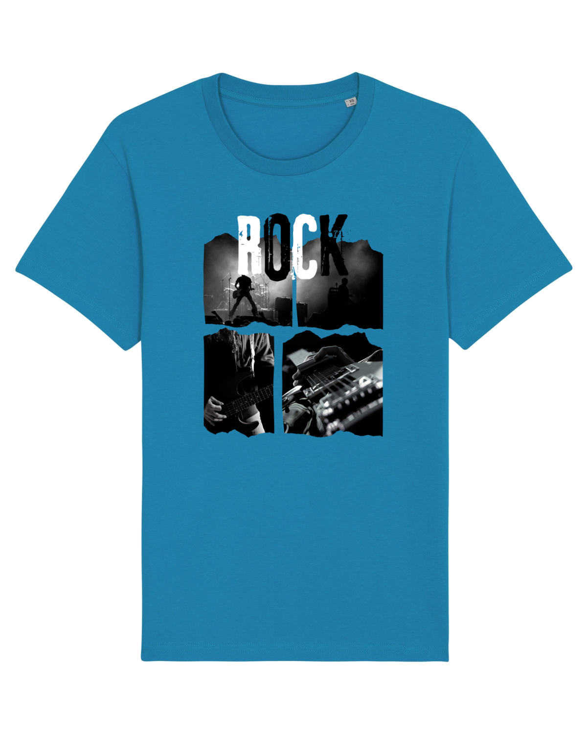 Tricou mânecă scurtă Unisex Rocker Azur