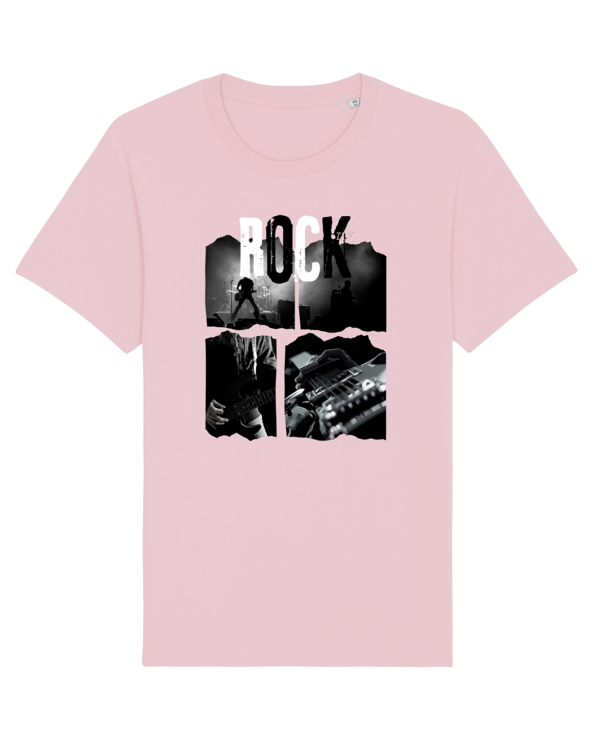 Tricou mânecă scurtă Unisex Rocker Cotton Pink