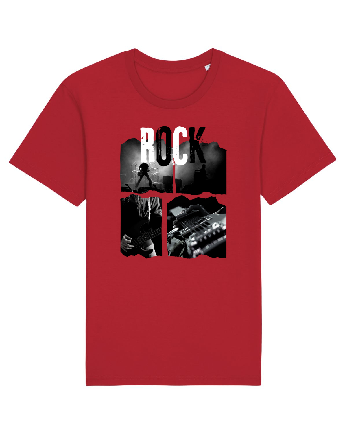 Tricou mânecă scurtă Unisex Rocker Red