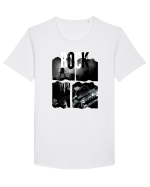 Vintage Rock Tricou mânecă scurtă guler larg Bărbat Skater