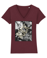 Vintage Rock Tricou mânecă scurtă guler V Damă Evoker