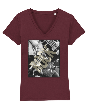 Vintage Rock Burgundy