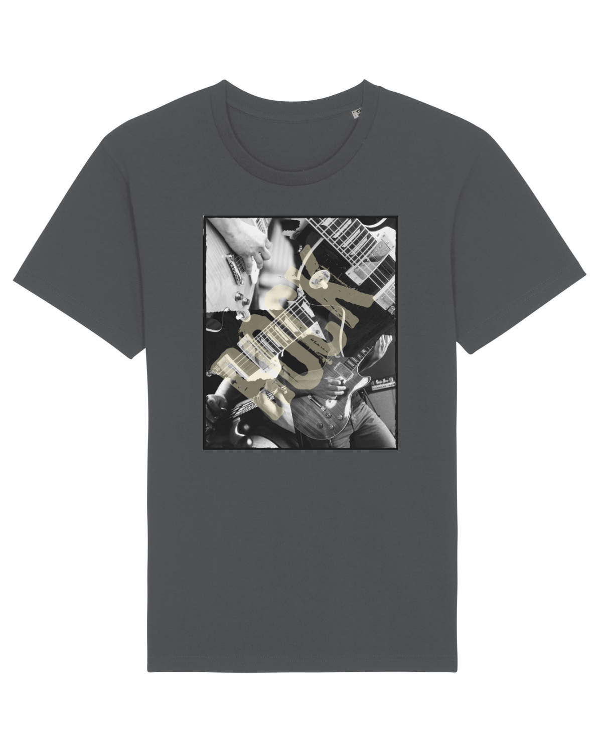Tricou mânecă scurtă Unisex Rocker Anthracite
