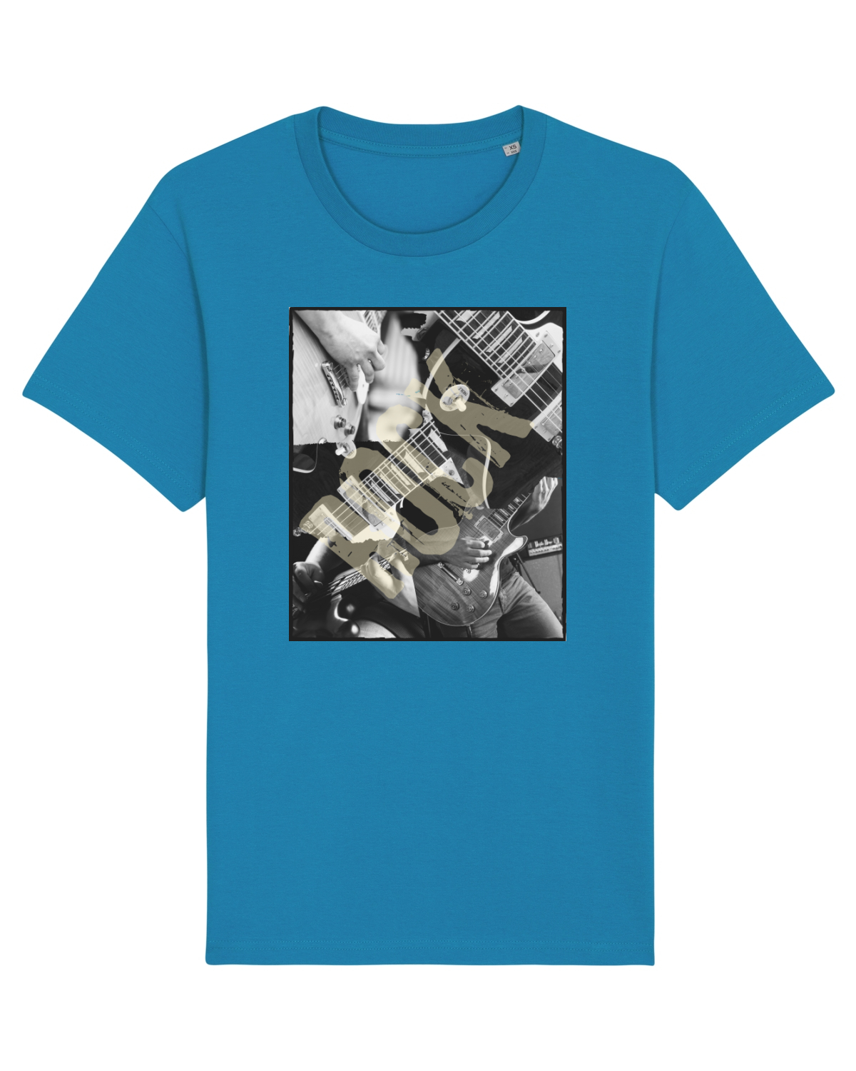 Tricou mânecă scurtă Unisex Rocker Azur