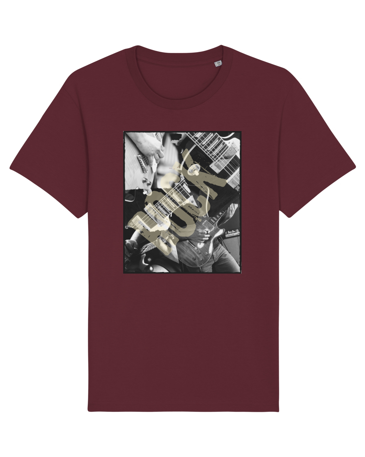 Tricou mânecă scurtă Unisex Rocker Burgundy