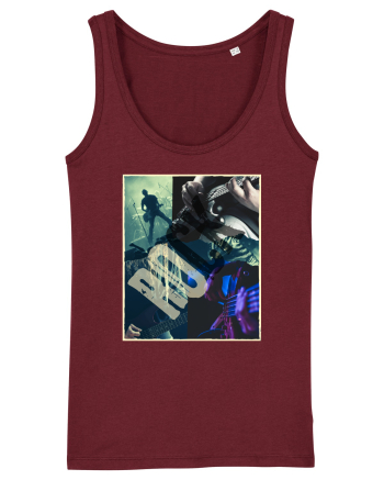 Vintage Rock Burgundy