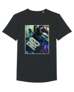 Vintage Rock Tricou mânecă scurtă guler larg Bărbat Skater
