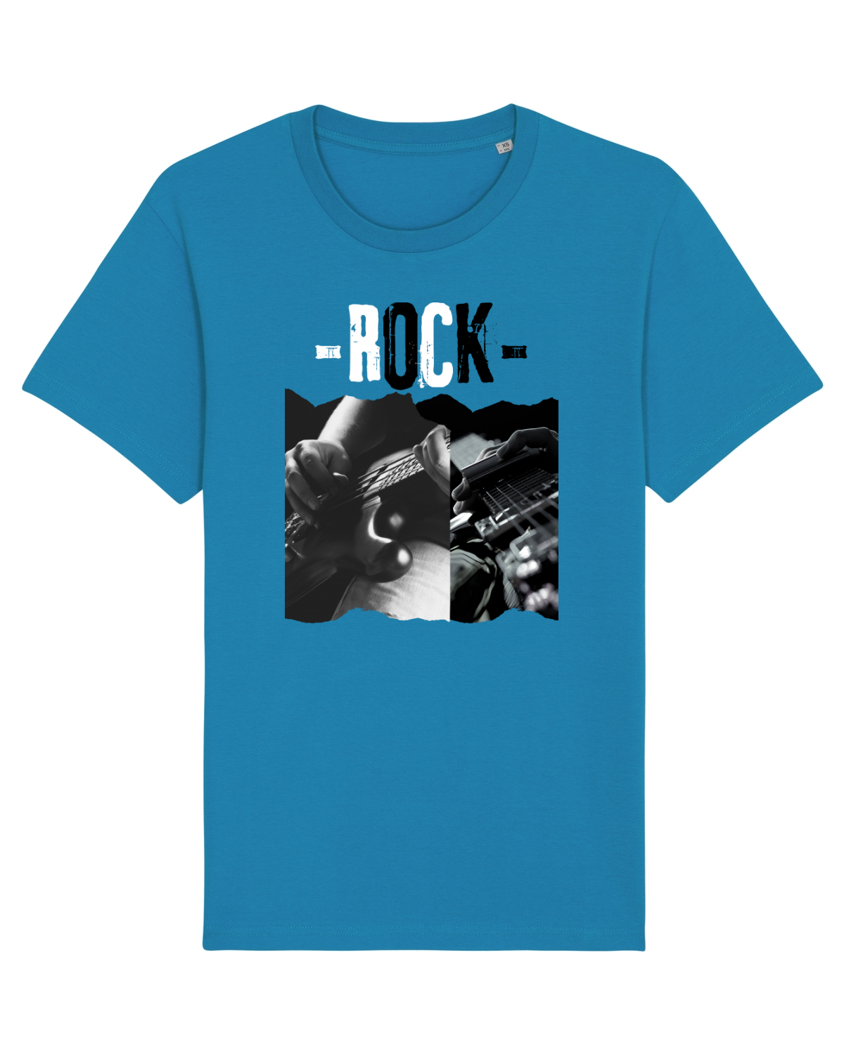 Tricou mânecă scurtă Unisex Rocker Azur