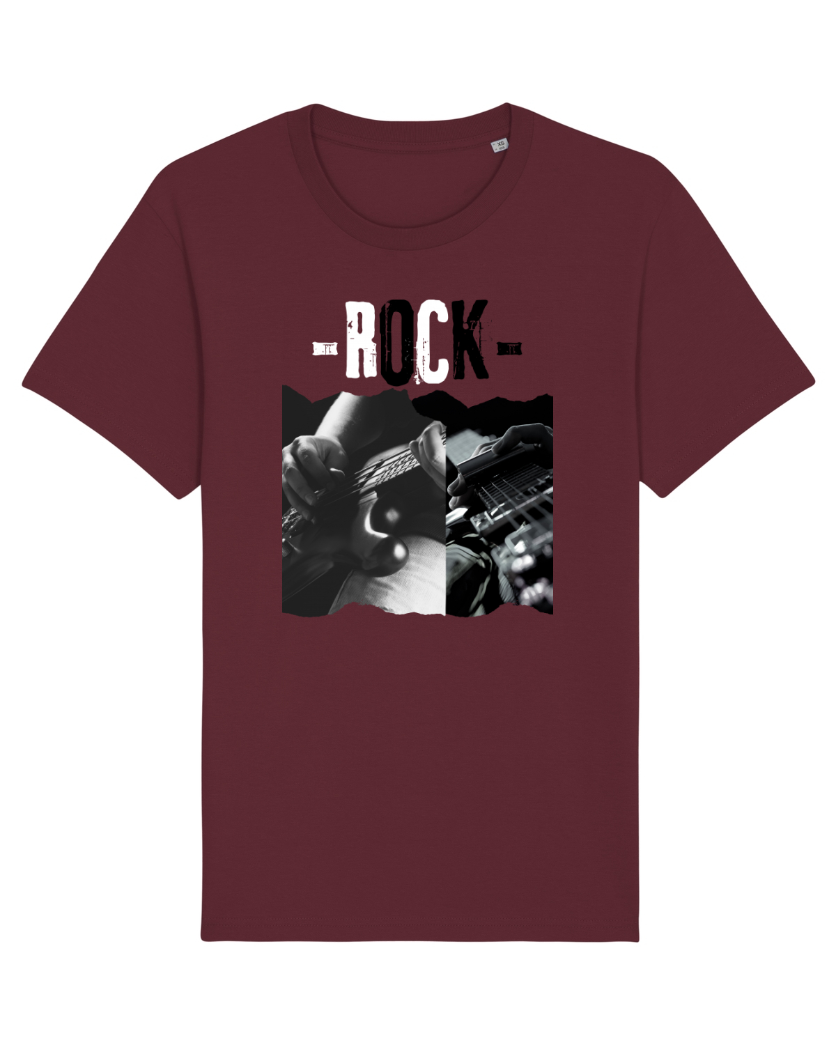 Tricou mânecă scurtă Unisex Rocker Burgundy