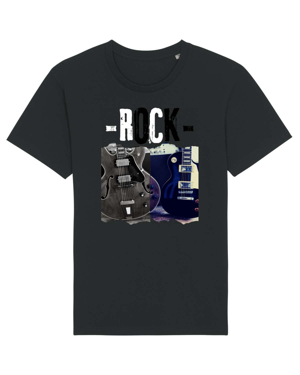 Tricou mânecă scurtă Unisex Rocker Black