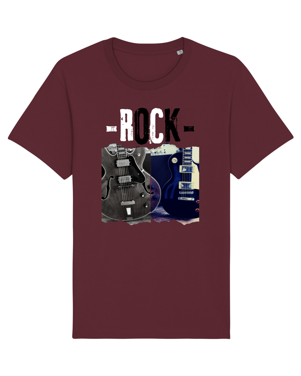 Tricou mânecă scurtă Unisex Rocker Burgundy