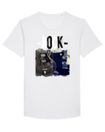 Vintage Rock Tricou mânecă scurtă guler larg Bărbat Skater