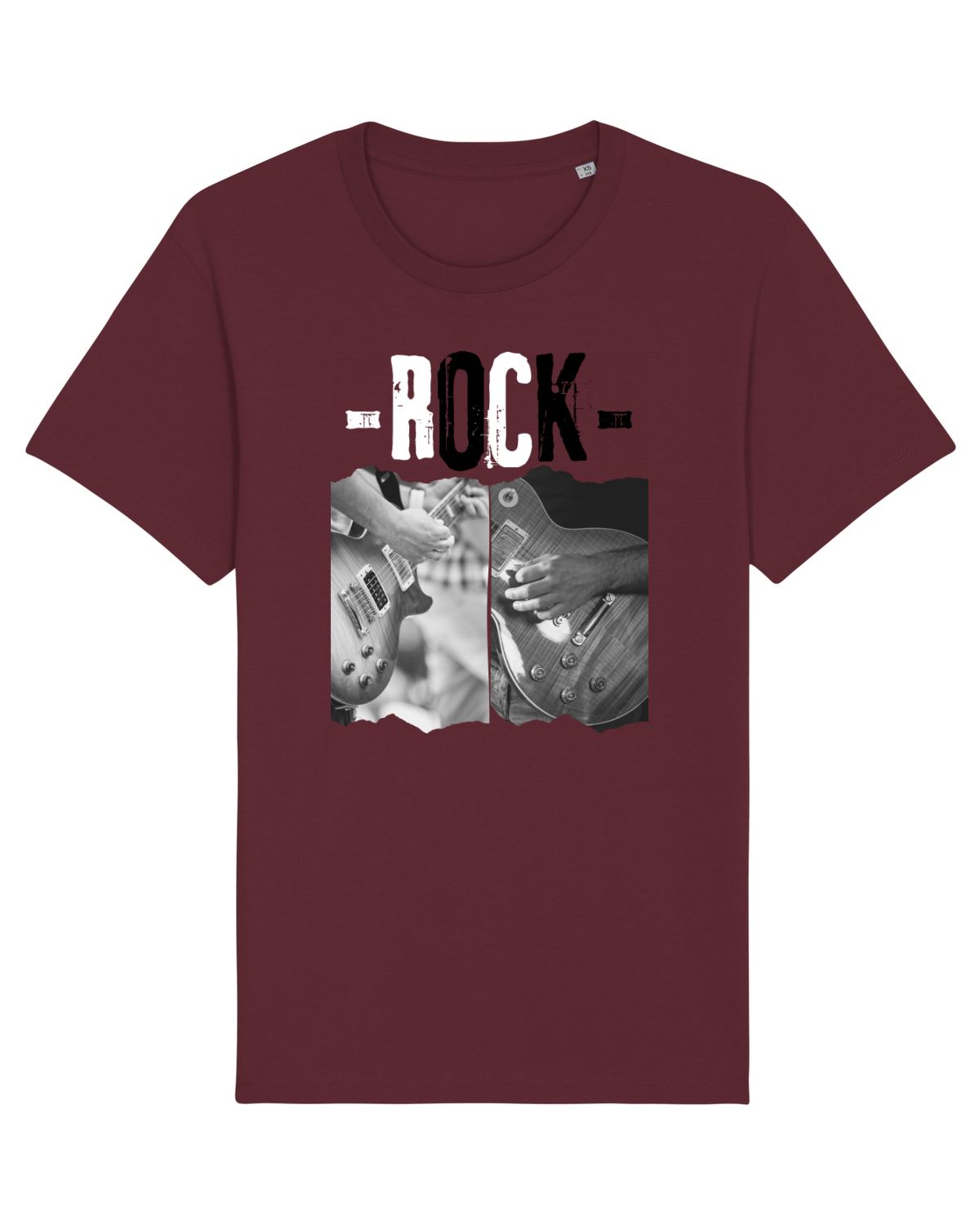 Tricou mânecă scurtă Unisex Rocker Burgundy