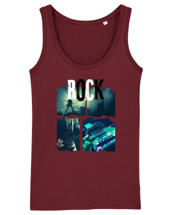 Vintage Rock Burgundy