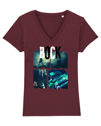 Vintage Rock Burgundy
