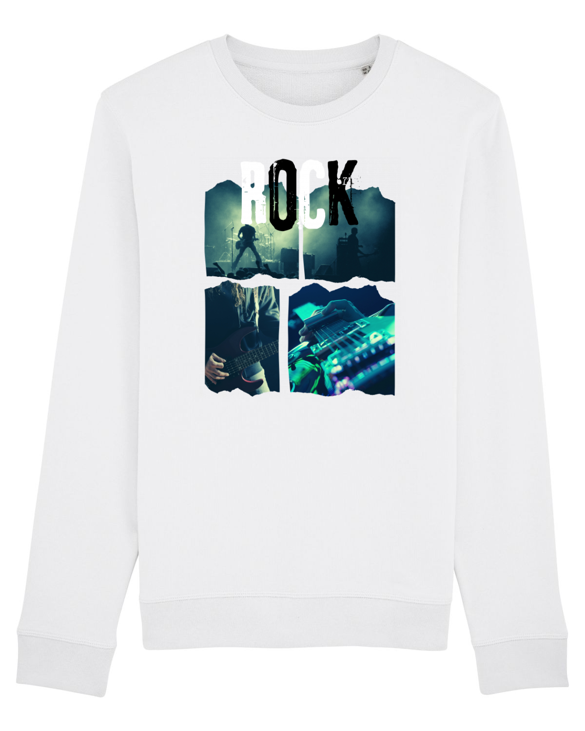 Bluză mânecă lungă Unisex Rise White