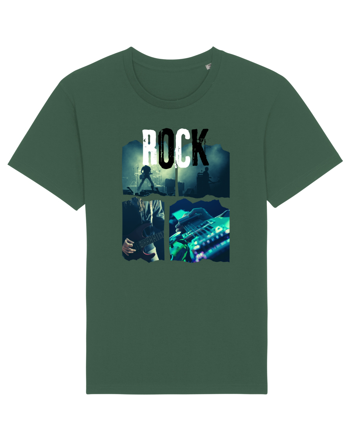 Tricou mânecă scurtă Unisex Rocker Bottle Green
