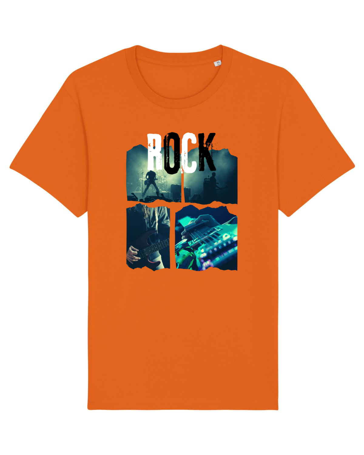 Tricou mânecă scurtă Unisex Rocker Bright Orange