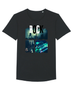 Vintage Rock Tricou mânecă scurtă guler larg Bărbat Skater